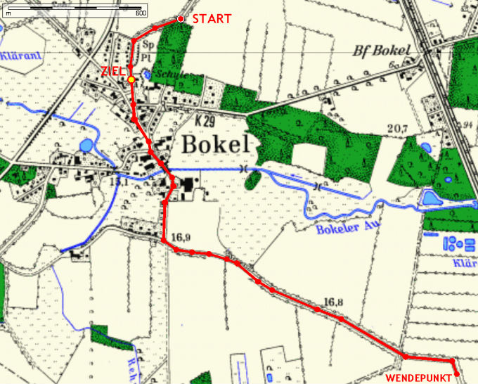 Streckenkarte 5 km